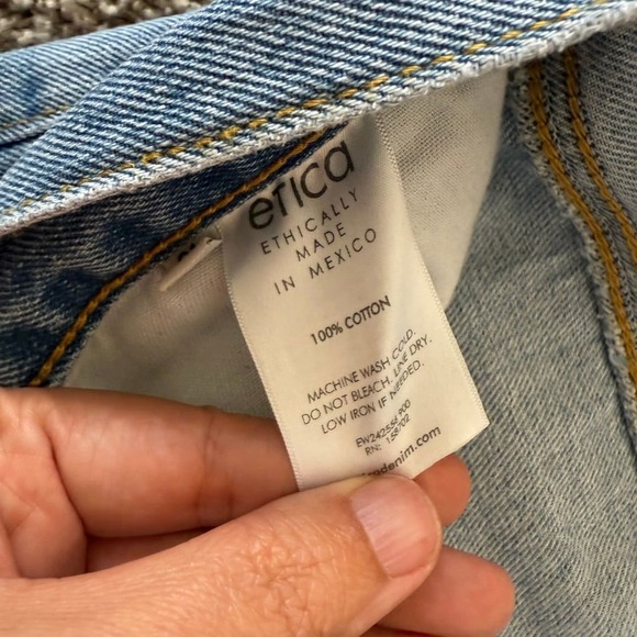 NWT Anthropologie Etica Women Stanton Relaxed wide Leg Arctic Jeans Size 31 Y2K‎ - Picture 4 of 9